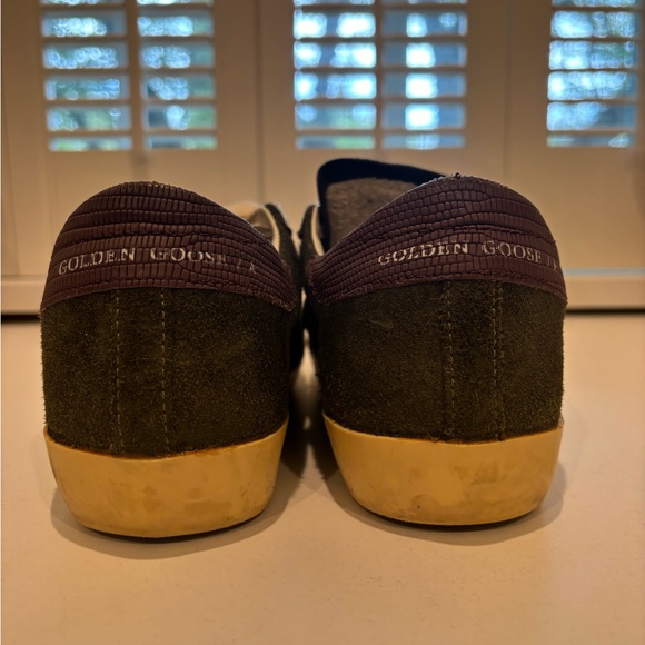 Olive Golden Goose sneakers. Size 36. Like New - Picture 4 of 5